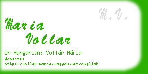 maria vollar business card
