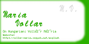 maria vollar business card